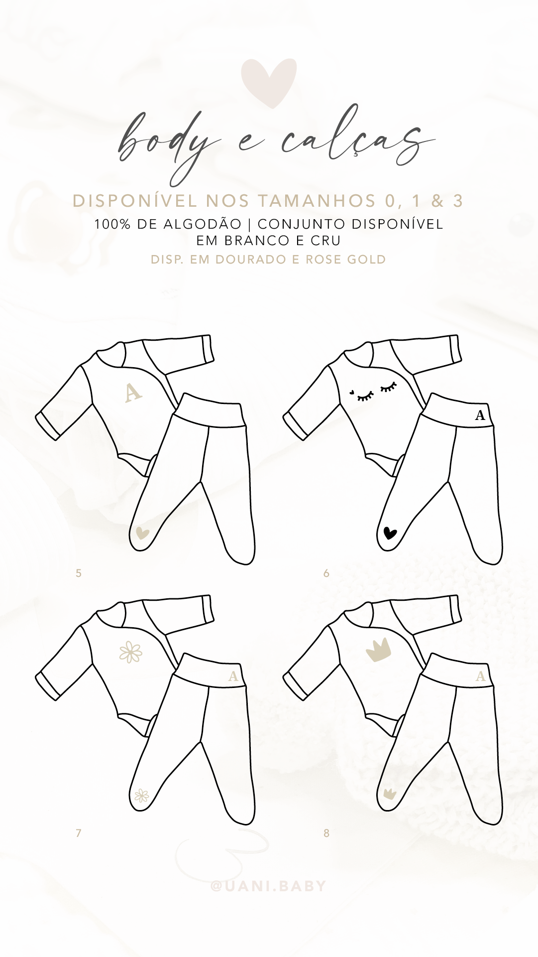 Uani Dream Kit – Primeira Roupinha com Gorro e Luvas, Saco, Fralda e Toalha