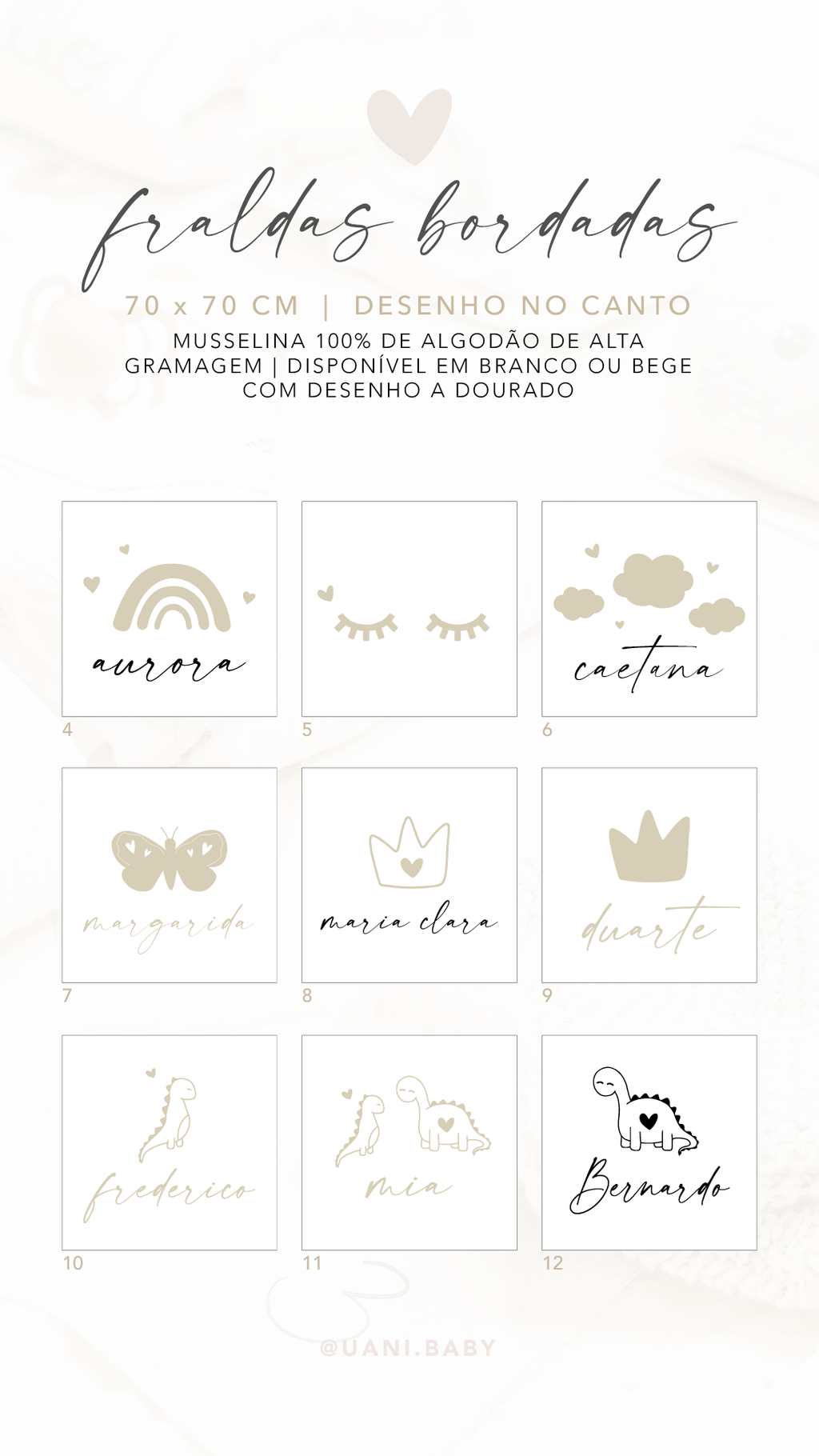 Uani Cloud Kit – Primeira Roupinha e Fralda