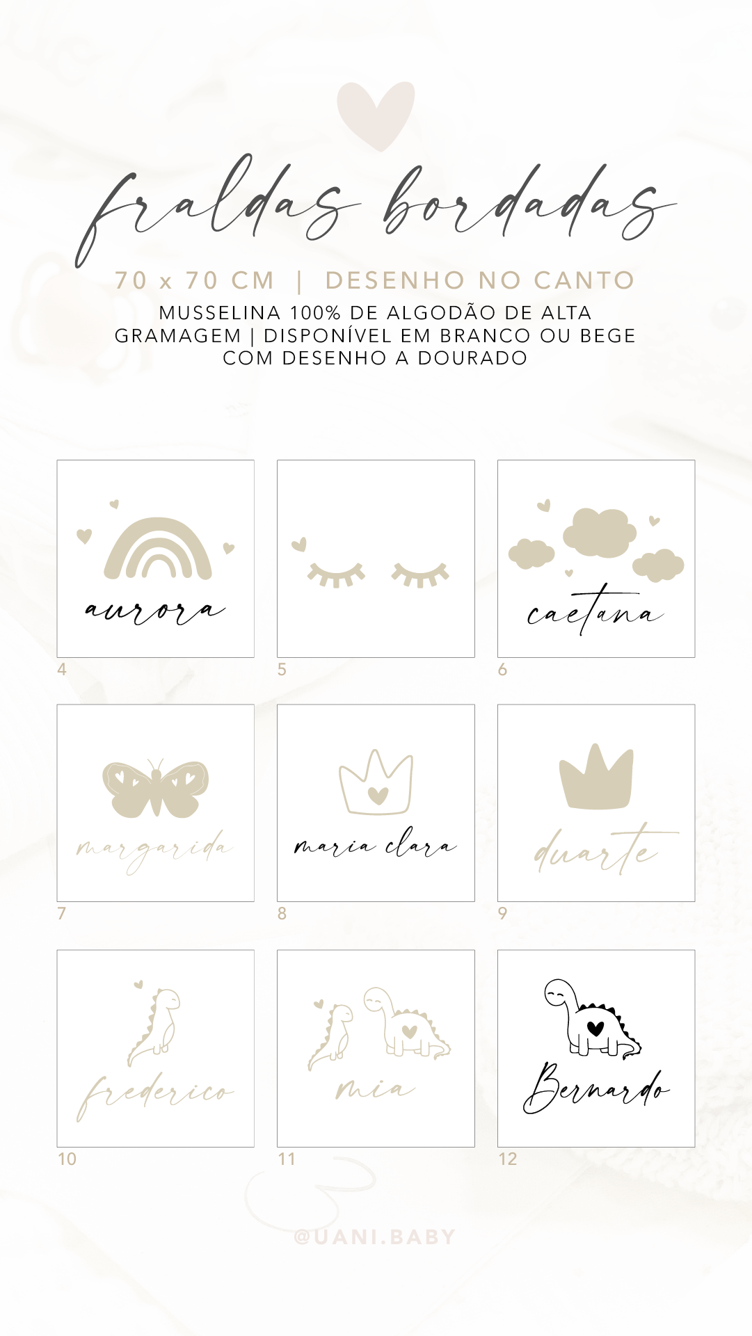 Uani Cloud Kit – Primeira Roupinha e Fralda