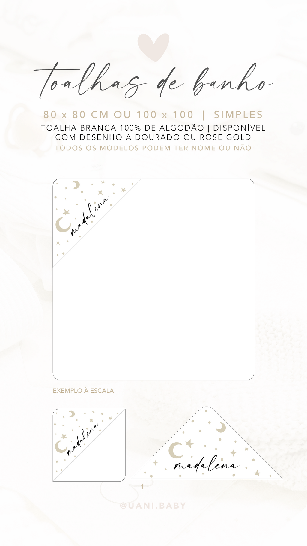 Toalla personalizada con estampado integral