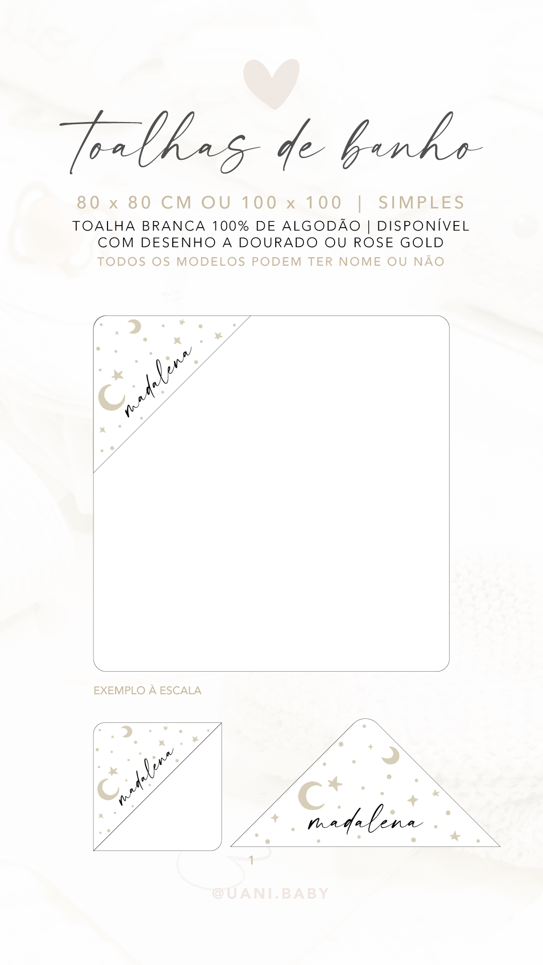 Toalla personalizada con estampado integral