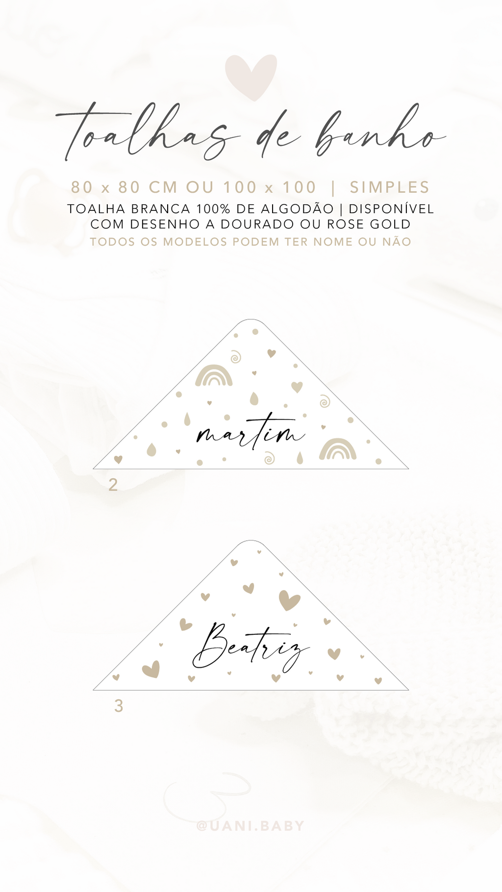 Toalla personalizada con estampado integral