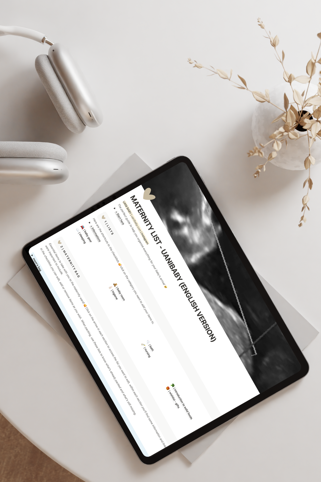 Maternity List - English Version