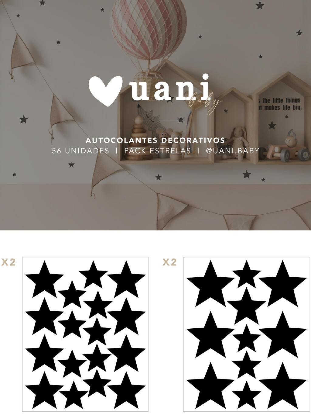 Autocolantes Decorativos | Estrelas