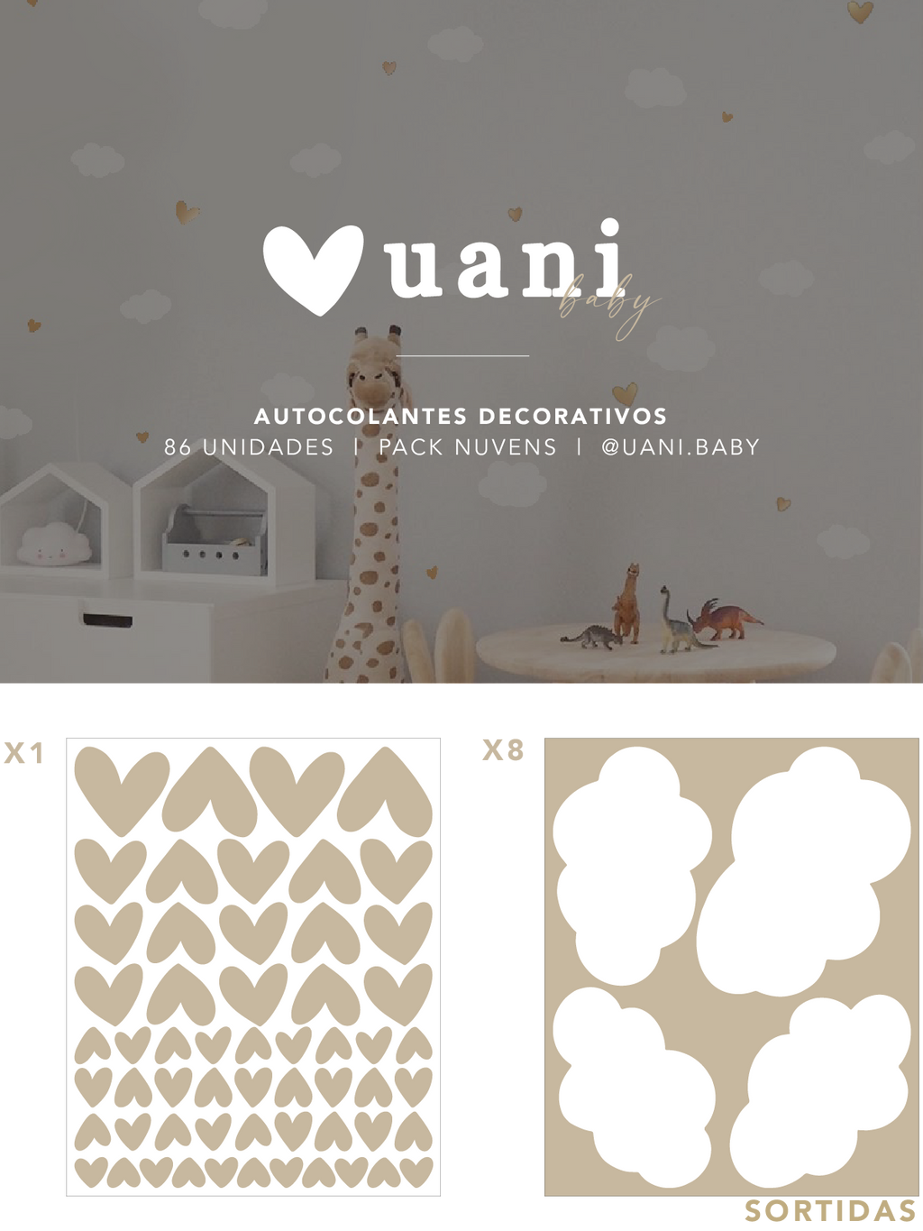 Autocolantes Decorativos | Nuvens