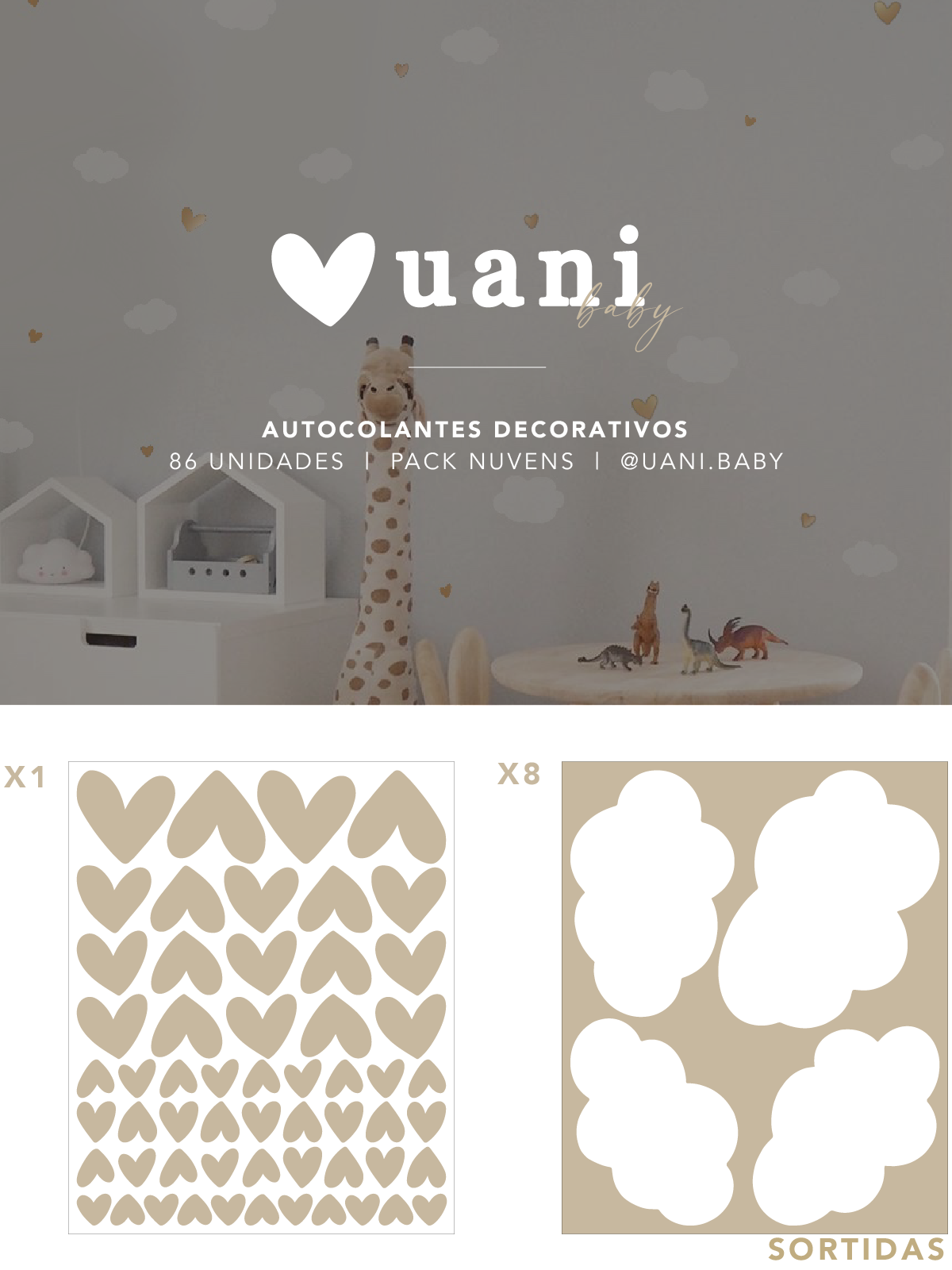 Autocolantes Decorativos | Nuvens
