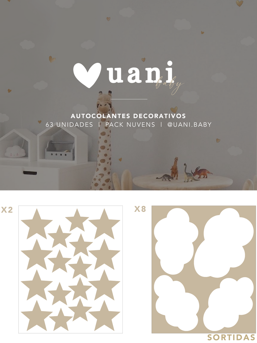 Autocolantes Decorativos | Nuvens