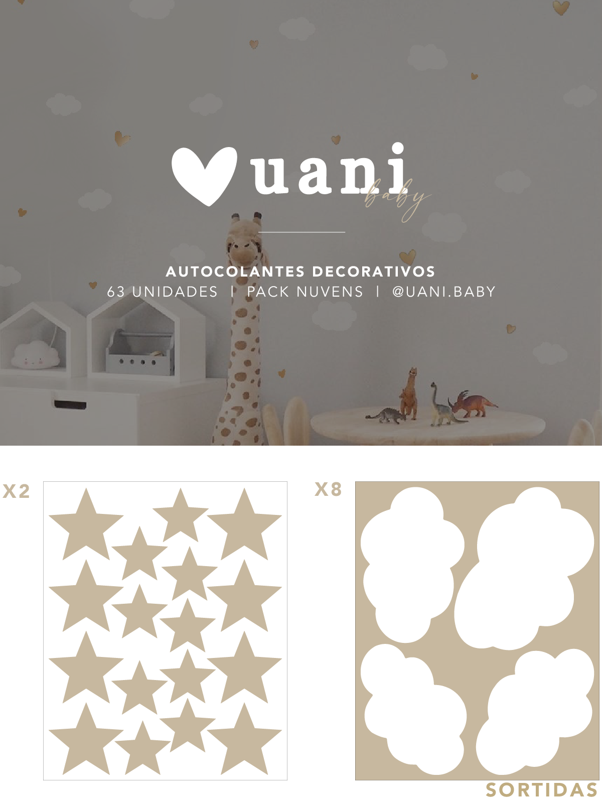 Autocolantes Decorativos | Nuvens