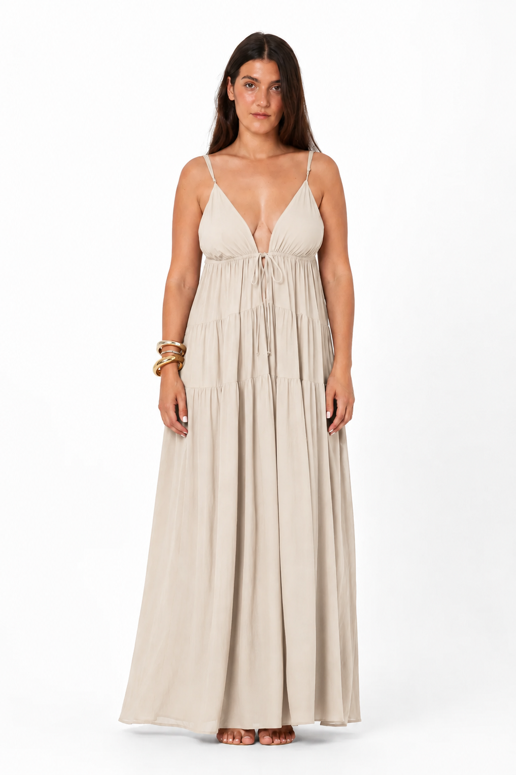 Vestido Olívia- Bege