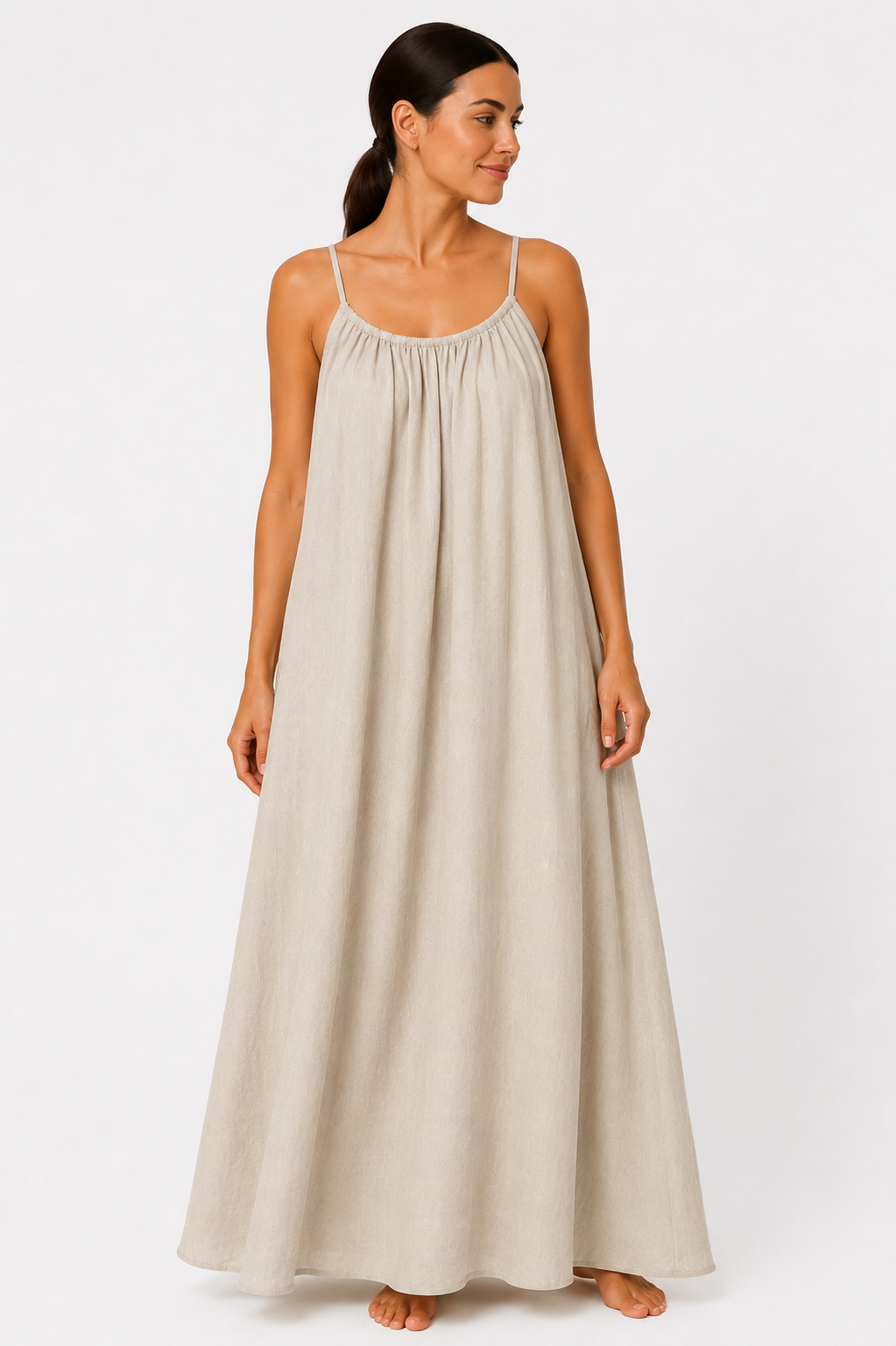 Vestido Aurora - Bege