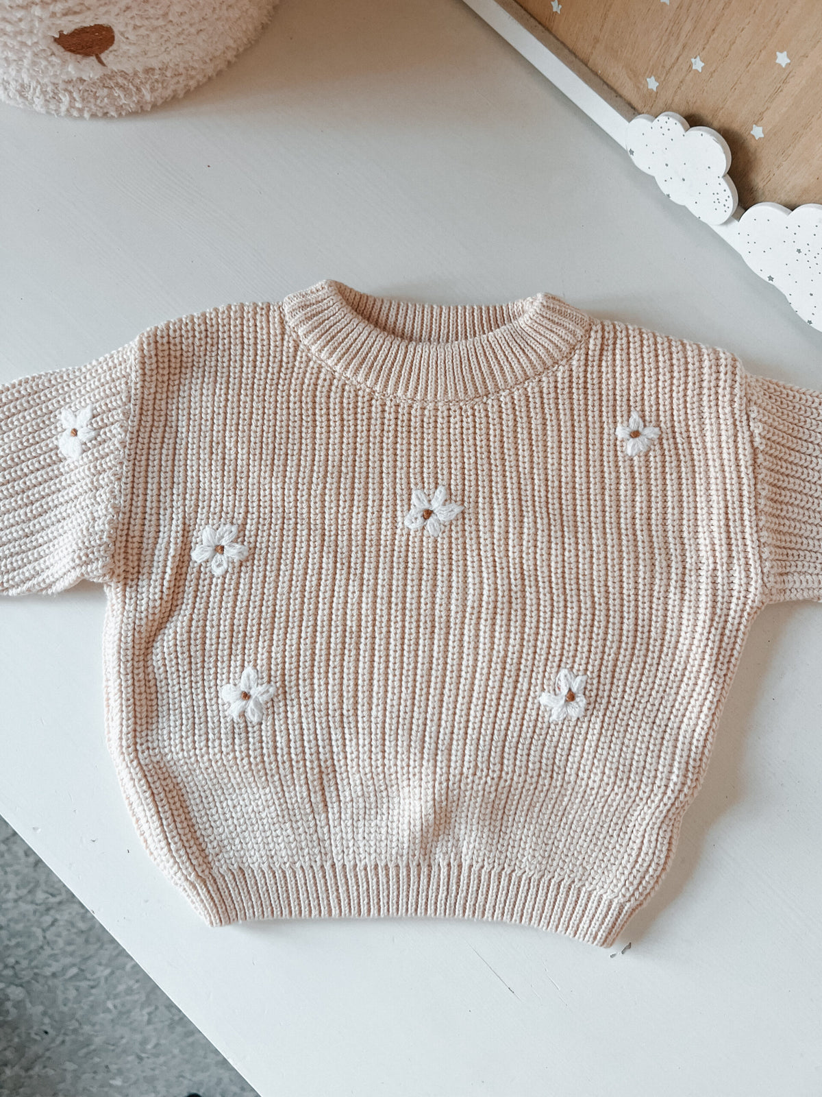 Sudadera Dreamy Flower – Sudadera de punto para bebé con flores