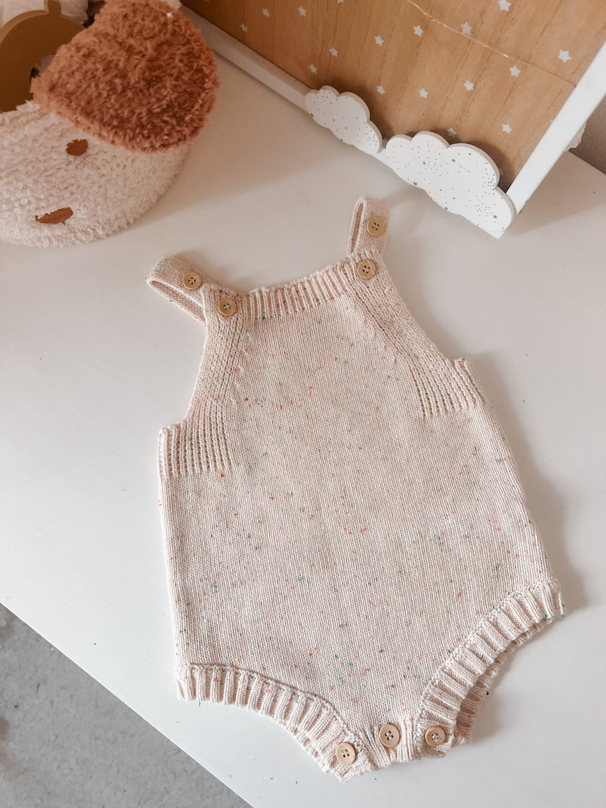 Fofo Soft Sprinkles – Fofo de Malha bege para bebé