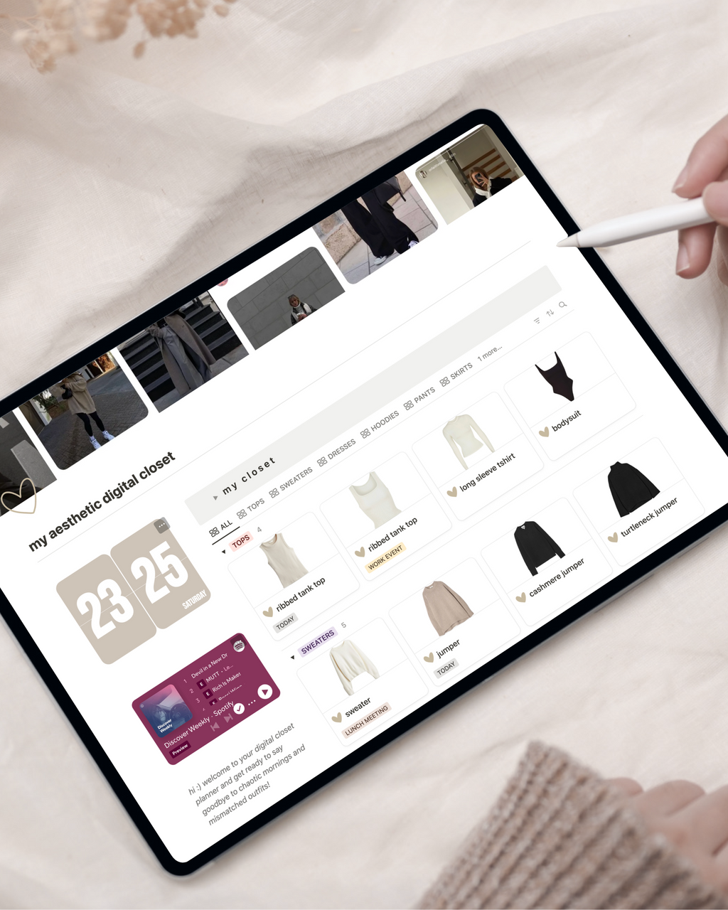 My aesthetic digital closet - Planner