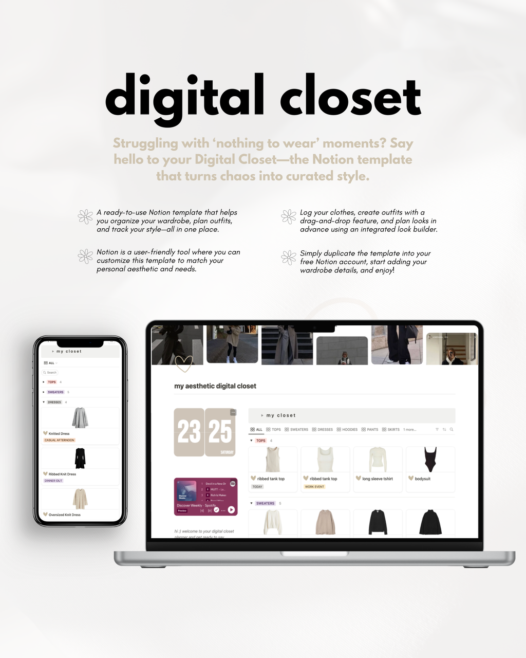 My aesthetic digital closet - Planner