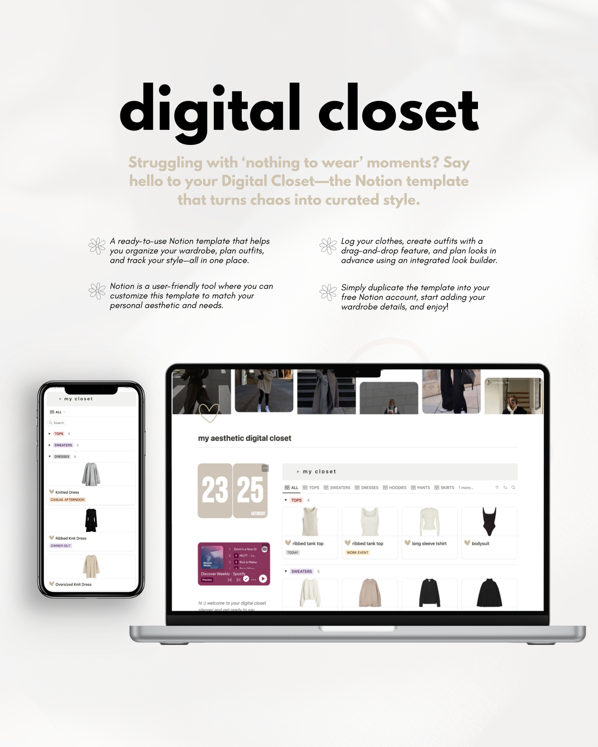 My aesthetic digital closet - Planner