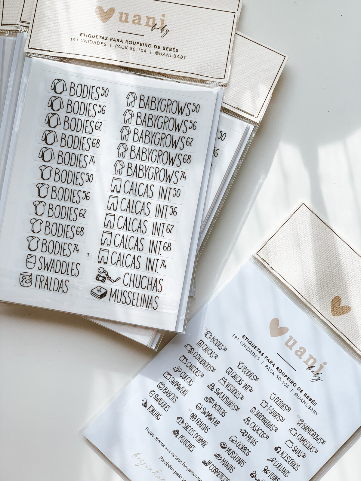 Etiquetas | Pack Baby+