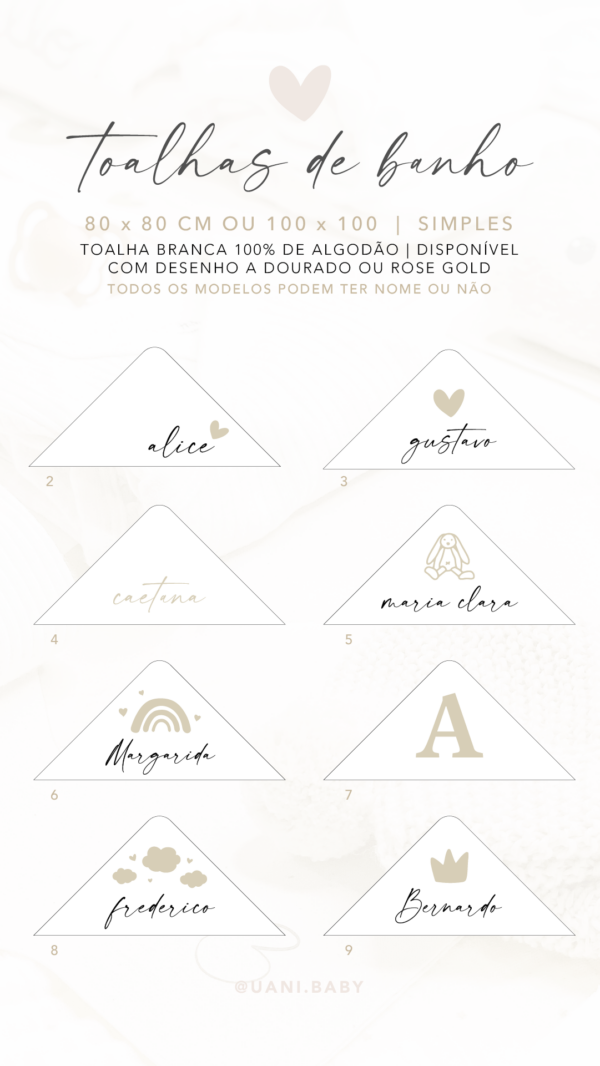 Toalha de Banho Bordada Personalizada - Image 3