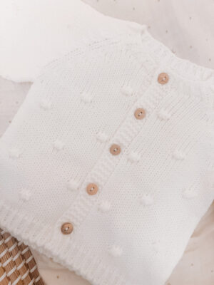 Casaco de Malha Branco